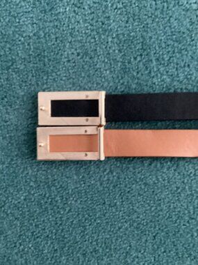 🖤 Brown & Black Minimalist Belts (Set of 2)